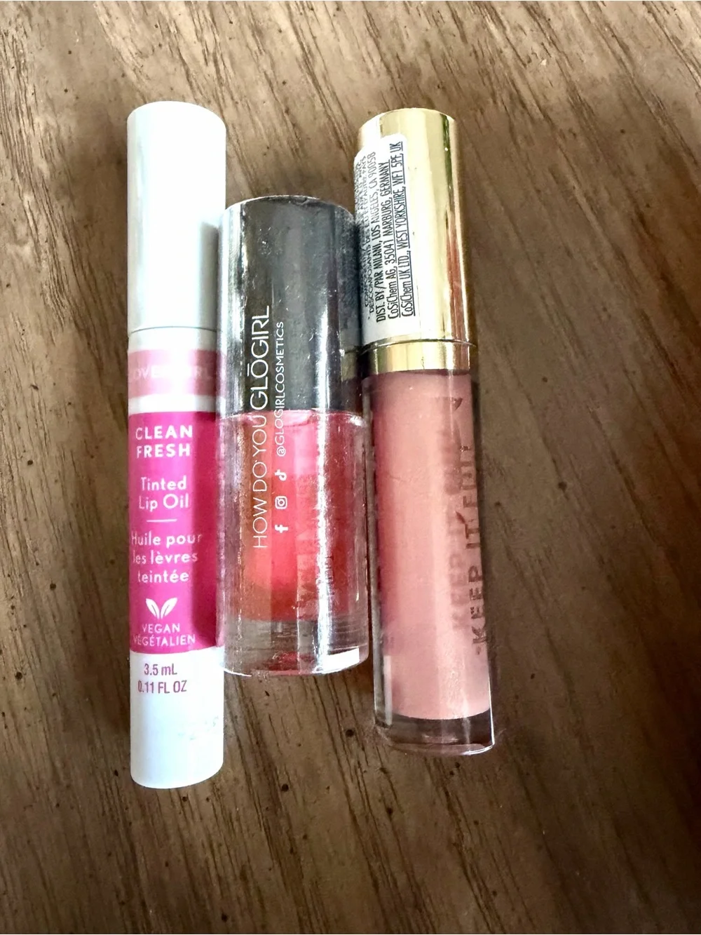 $ Sale COVERGIRL Pink Tinted lip oil with Milani plumping oil and glogirl lip oi